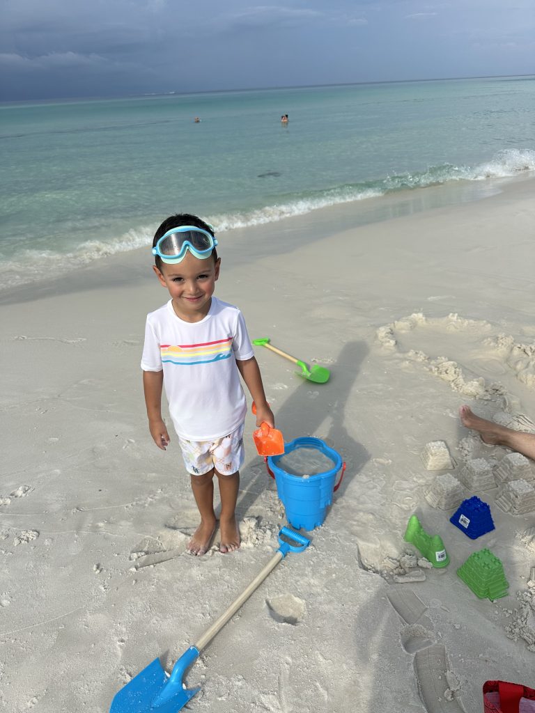 little boy on the beach