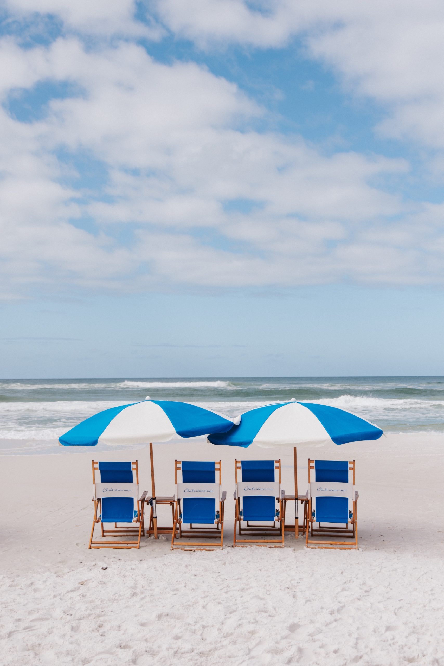 seaside florida beach chairs beach day cabana man